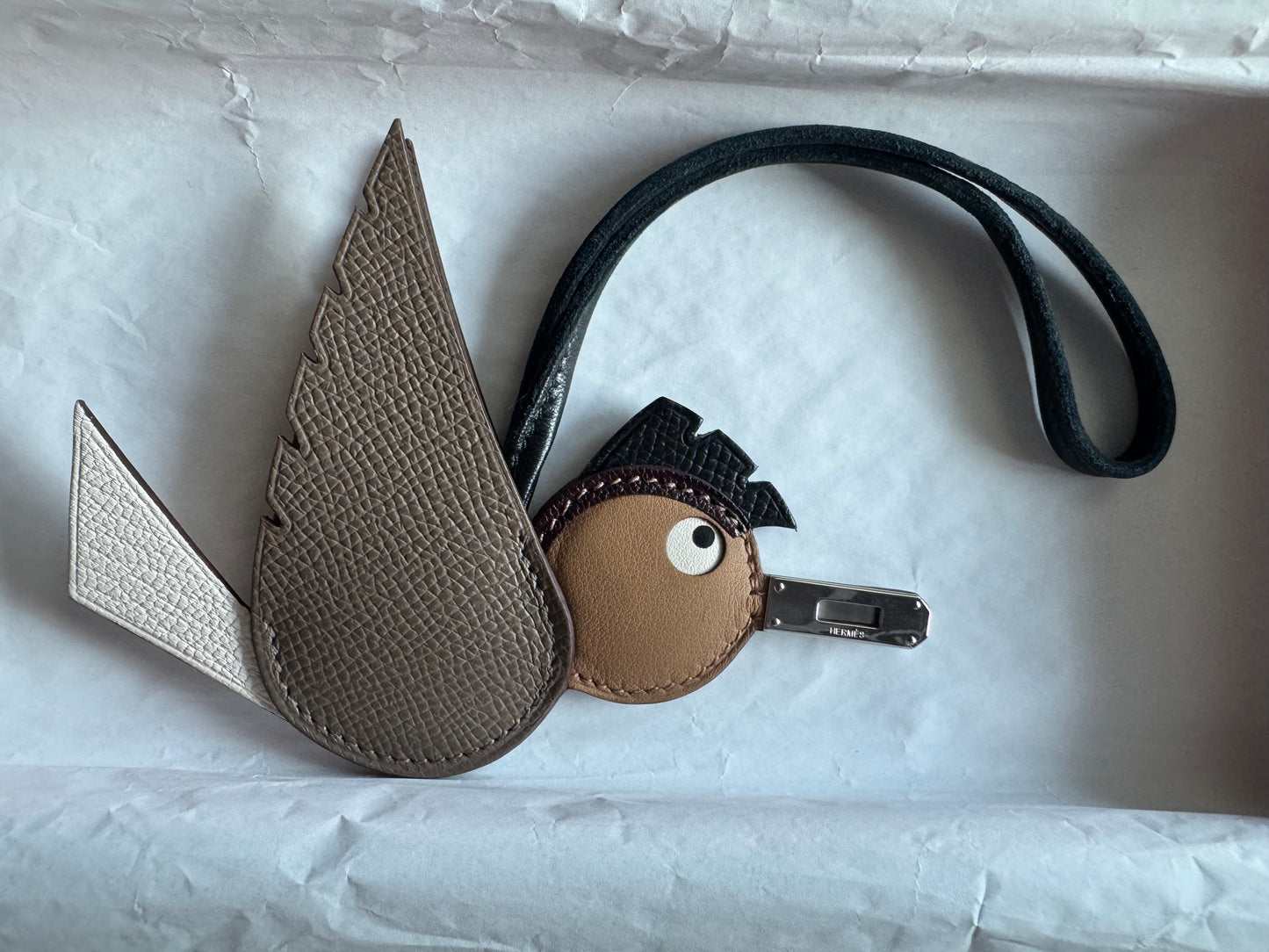 Hermes- Unused birdy bag charm